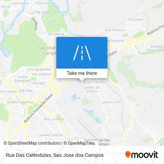 Rua Das Calêndulas map