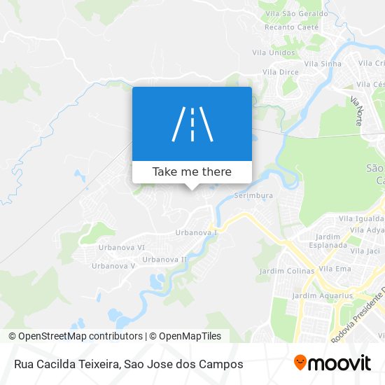 Mapa Rua Cacilda Teixeira