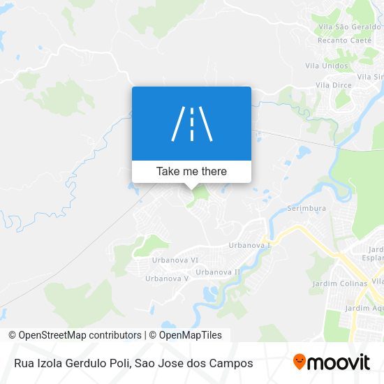 Rua Izola Gerdulo Poli map