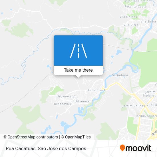Rua Cacatuas map