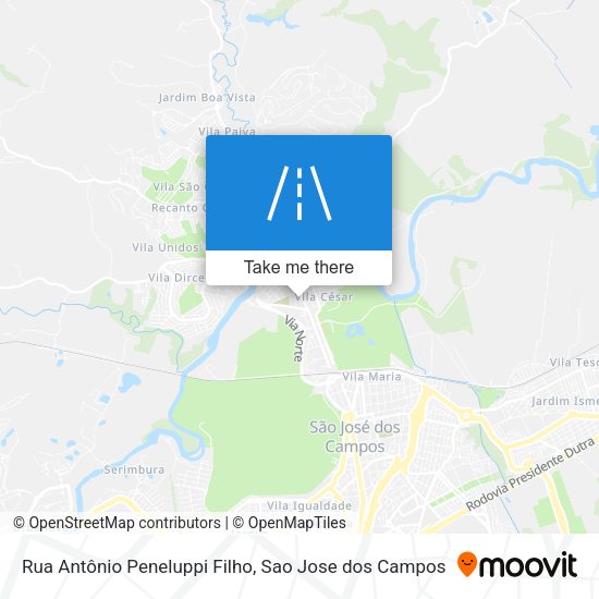 Rua Antônio Peneluppi Filho map