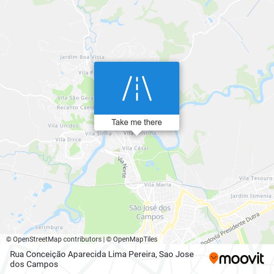 Mapa Rua Conceição Aparecida Lima Pereira