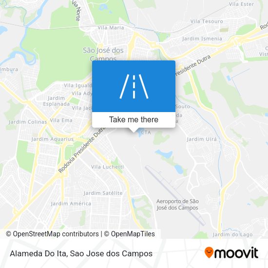 Alameda Do Ita map