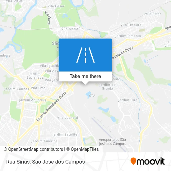 Rua Sírius map