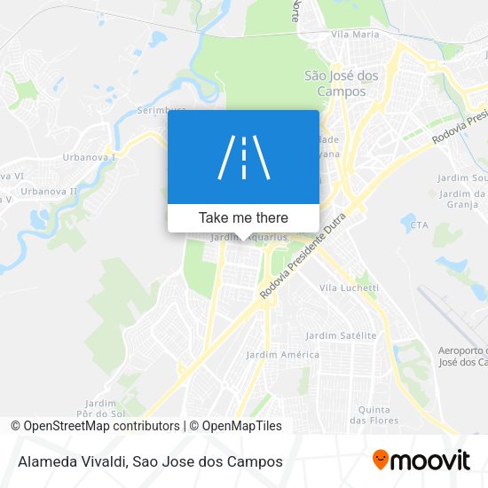 Alameda Vivaldi map