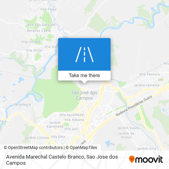 Mapa Avenida Marechal Castelo Branco