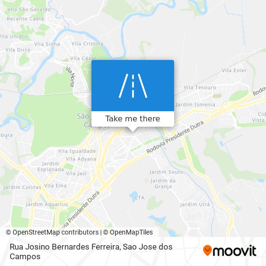 Mapa Rua Josino Bernardes Ferreira