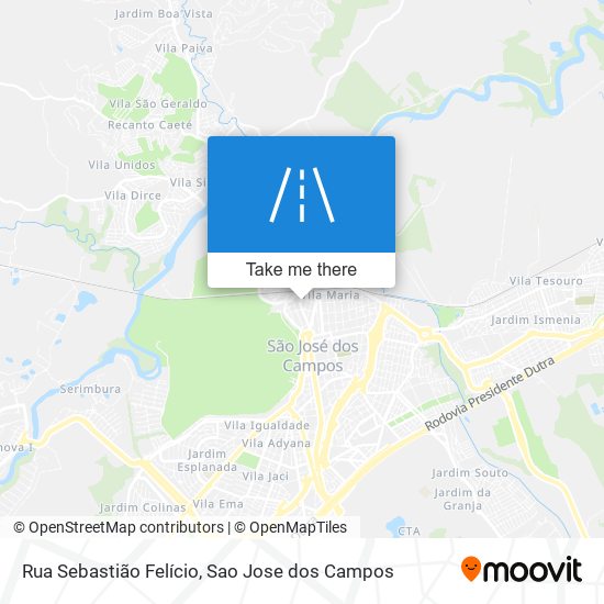 Mapa Rua Sebastião Felício