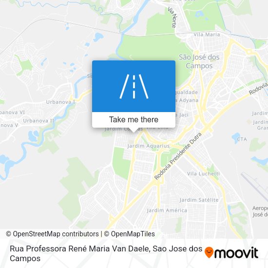 Rua Professora René Maria Van Daele map