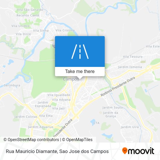 Rua Mauricio Diamante map
