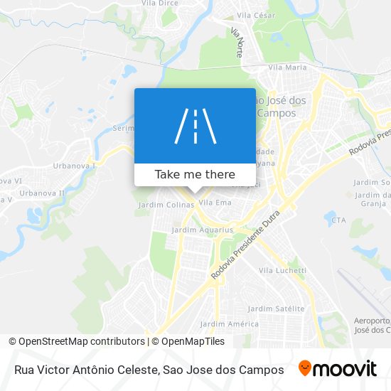 Rua Victor Antônio Celeste map