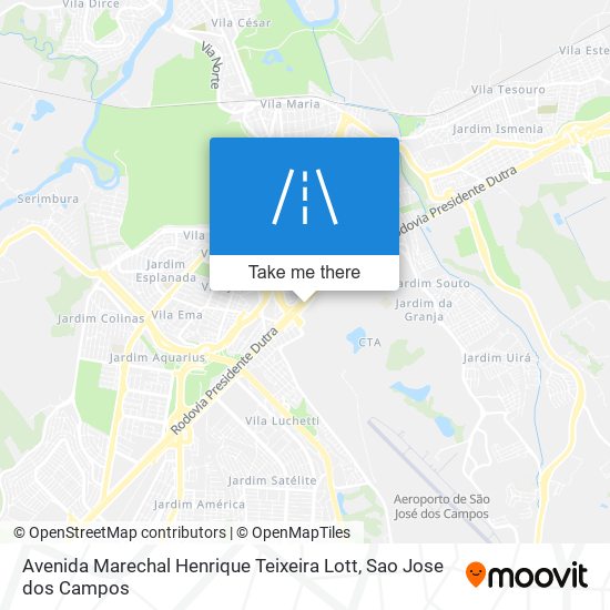 Avenida Marechal Henrique Teixeira Lott map