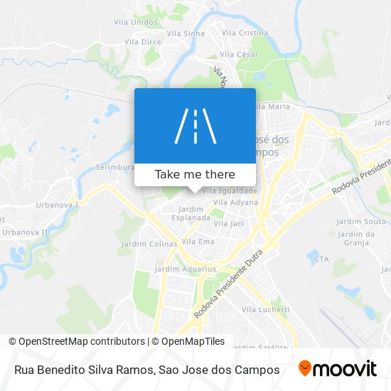 Mapa Rua Benedito Silva Ramos