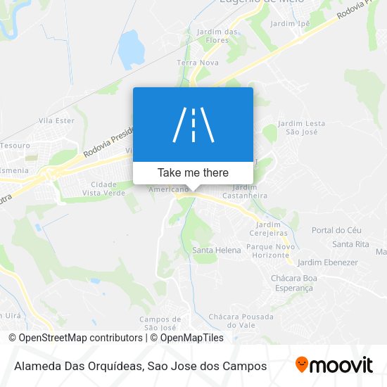 Alameda Das Orquídeas map