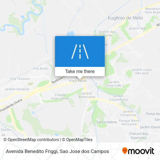Avenida Benedito Friggi map