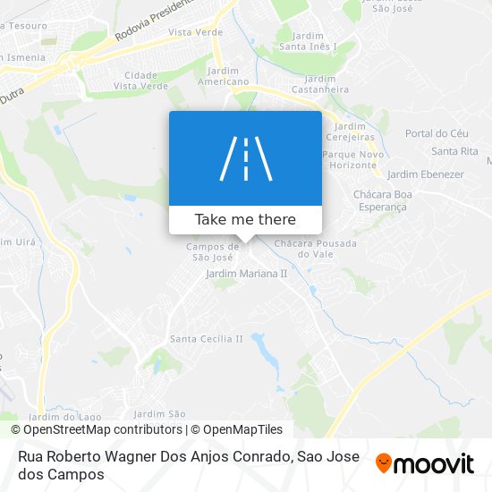 Mapa Rua Roberto Wagner Dos Anjos Conrado
