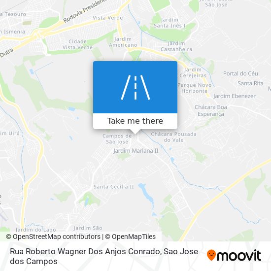 Rua Roberto Wagner Dos Anjos Conrado map