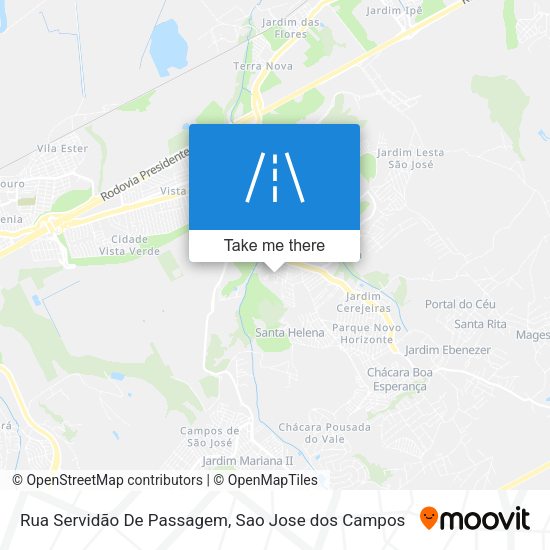 Rua Servidão De Passagem map