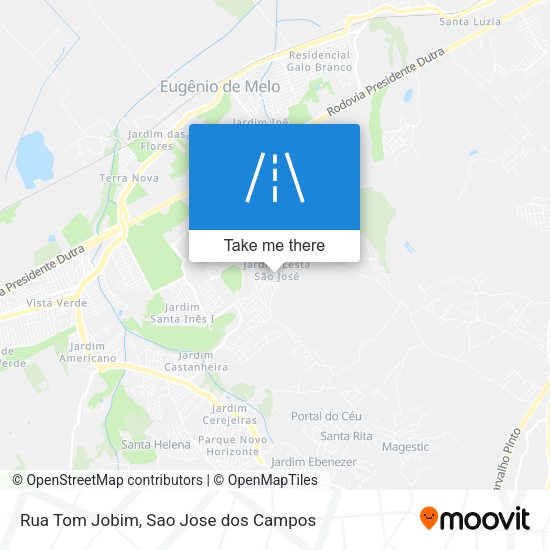 Rua Tom Jobim map