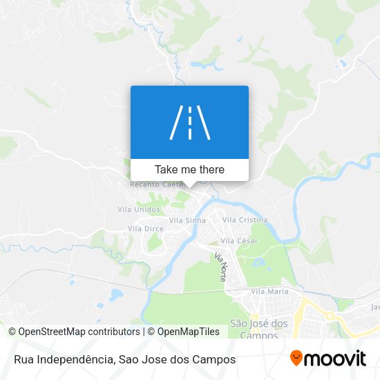 Rua Independência map