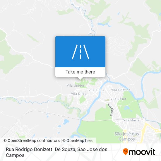 Mapa Rua Rodrigo Donizetti De Souza