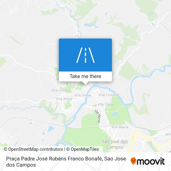 Praça Padre José Rubéns Franco Bonafé map