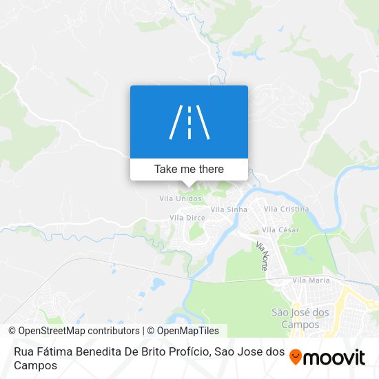 Rua Fátima Benedita De Brito Profício map