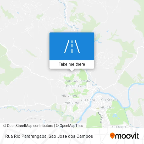 Rua Rio Pararangaba map