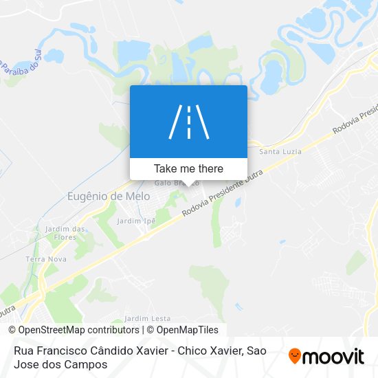 Rua Francisco Cândido Xavier - Chico Xavier map