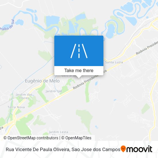 Rua Vicente De Paula Oliveira map