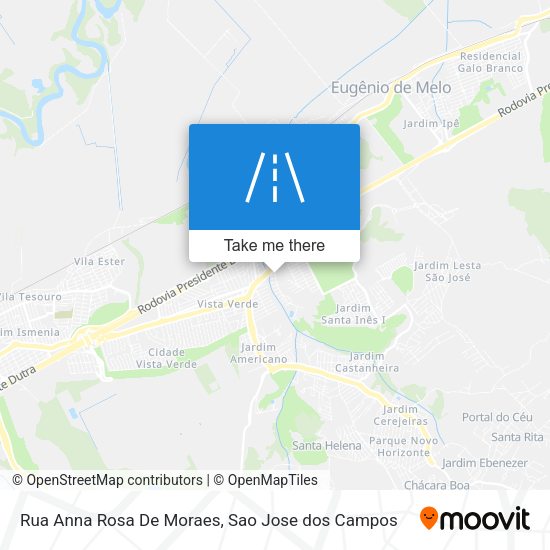 Rua Anna Rosa De Moraes map