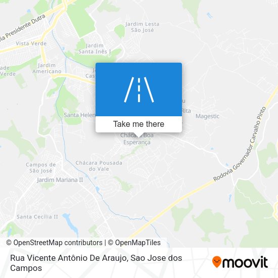 Rua Vicente Antônio De Araujo map