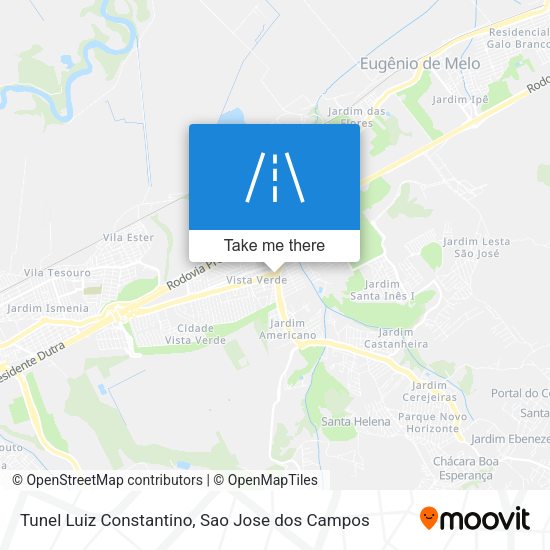 Tunel Luiz Constantino map