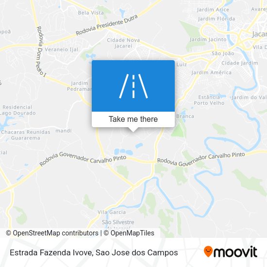 Estrada Fazenda Ivove map