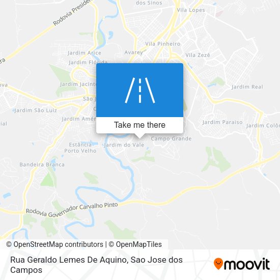 Rua Geraldo Lemes De Aquino map