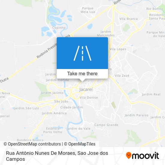 Rua Antônio Nunes De Moraes map