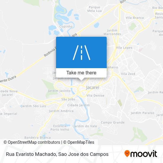 Rua Evaristo Machado map