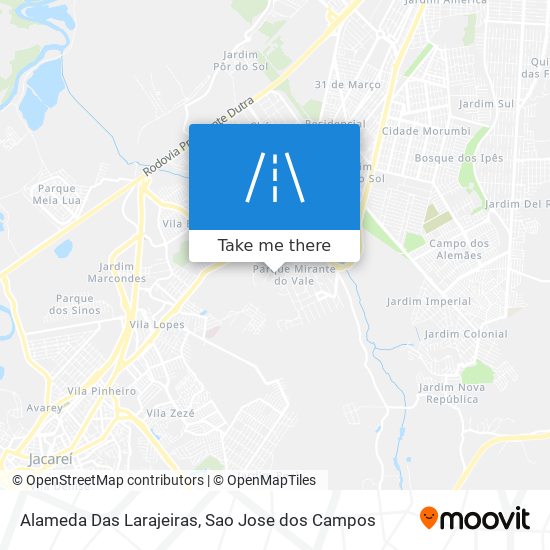 Mapa Alameda Das Larajeiras