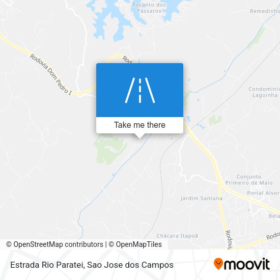 Estrada Rio Paratei map