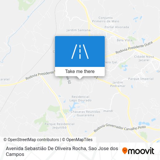 Avenida Sebastião De Oliveira Rocha map