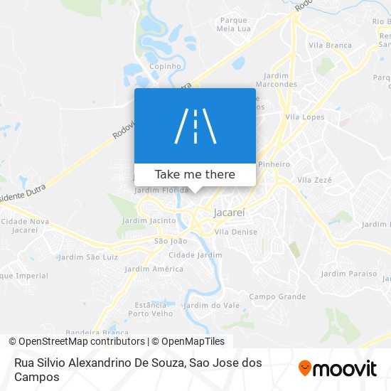 Mapa Rua Silvio Alexandrino De Souza