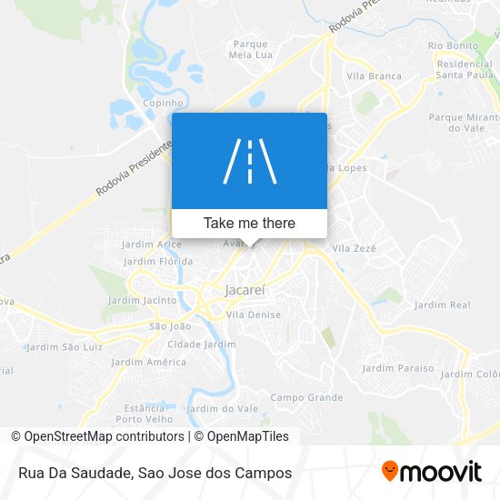 Rua Da Saudade map