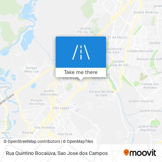 Rua Quintino Bocaiúva map