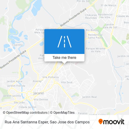 Rua Ana Santanna Esper map