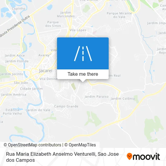 Rua Maria Elizabeth Anselmo Venturelli map
