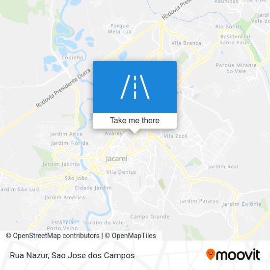 Rua Nazur map