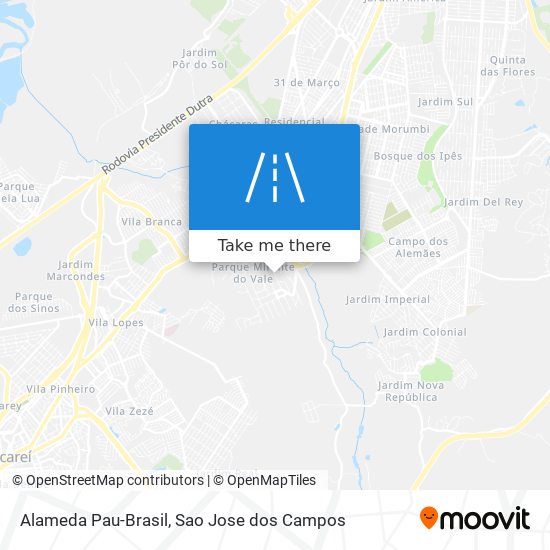 Alameda Pau-Brasil map