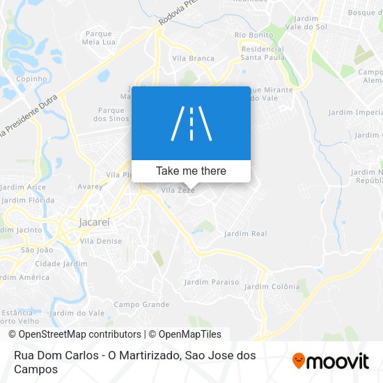 Rua Dom Carlos - O Martirizado map