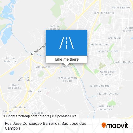 Rua José Conceição Barreiros map