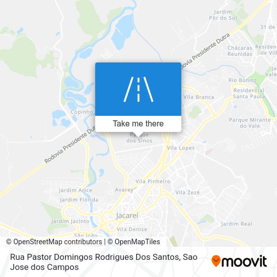 Rua Pastor Domingos Rodrigues Dos Santos map